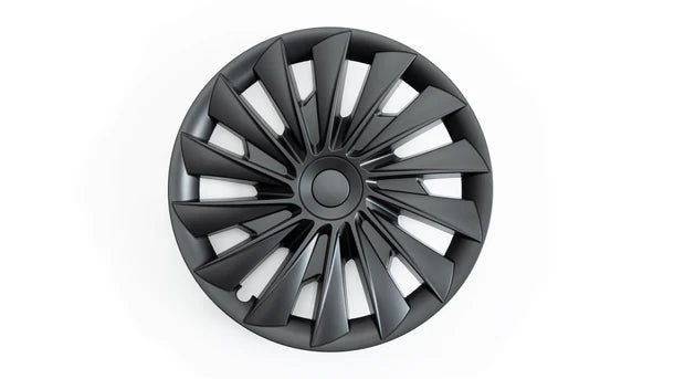 Enjoliveur "Performance Design Turbine" noir pour une Tesla Model Highland.