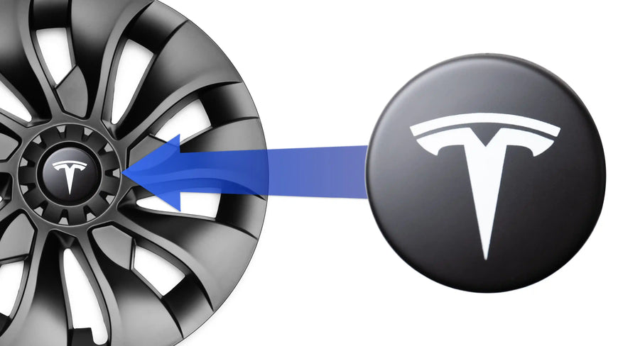Cache moyeux pour Tesla