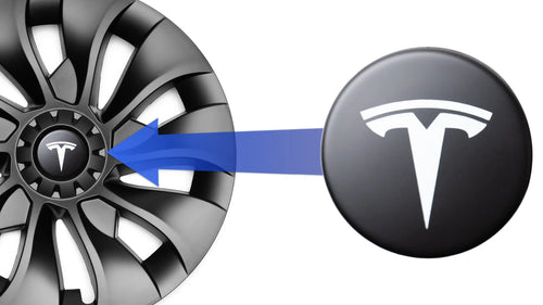 Cache moyeux Enjoliveurs Tesla