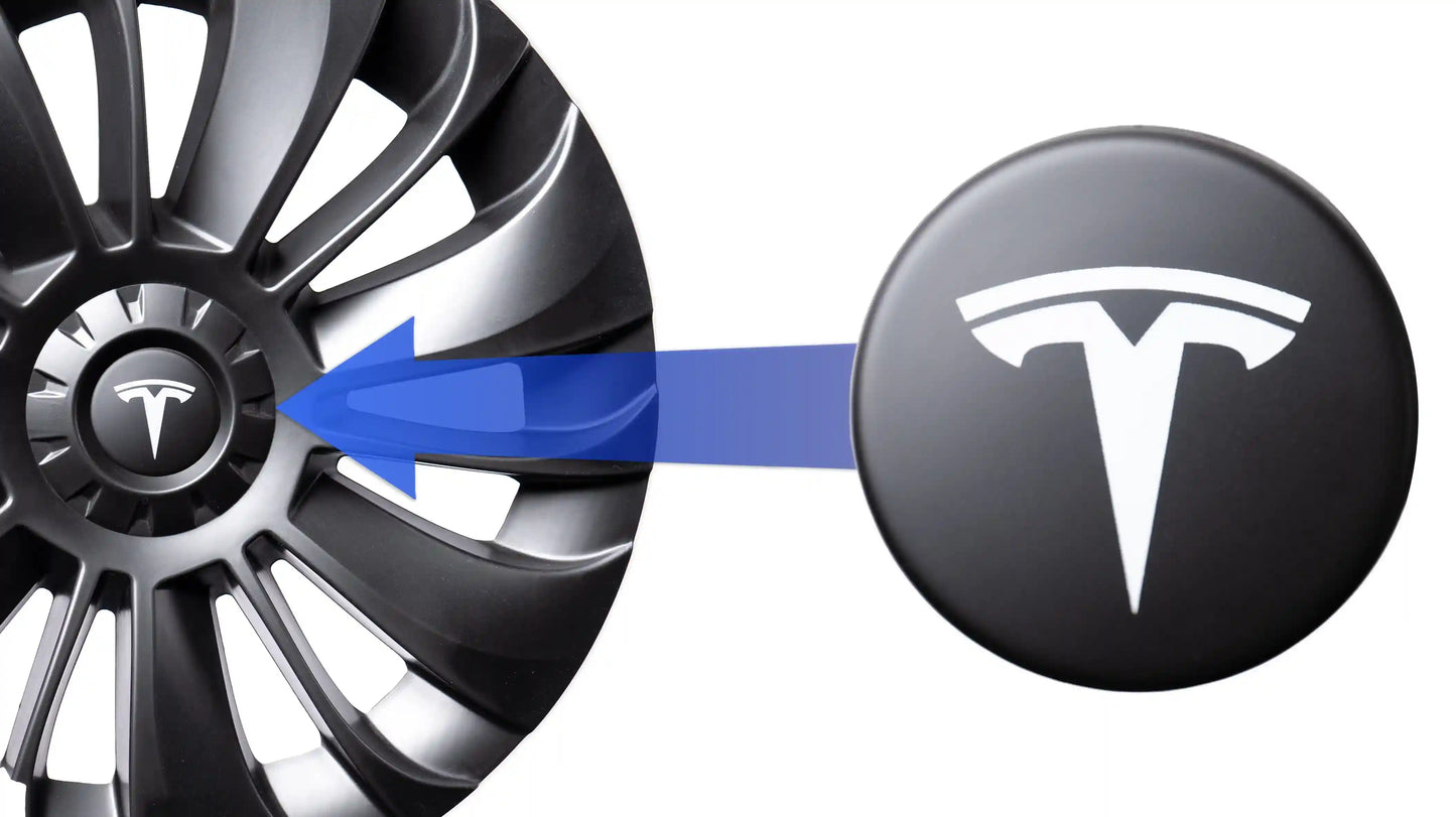 Cache moyeux pour Tesla