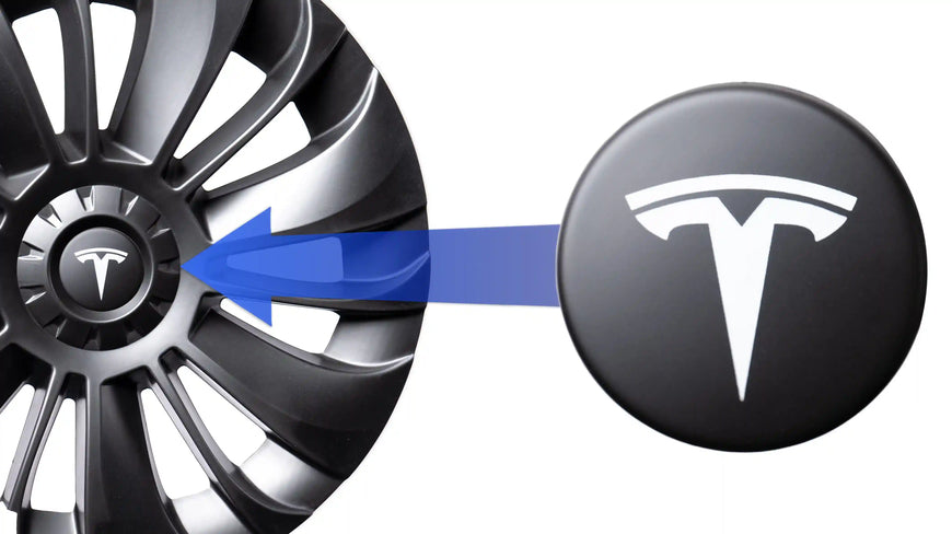 Cache moyeux pour Tesla