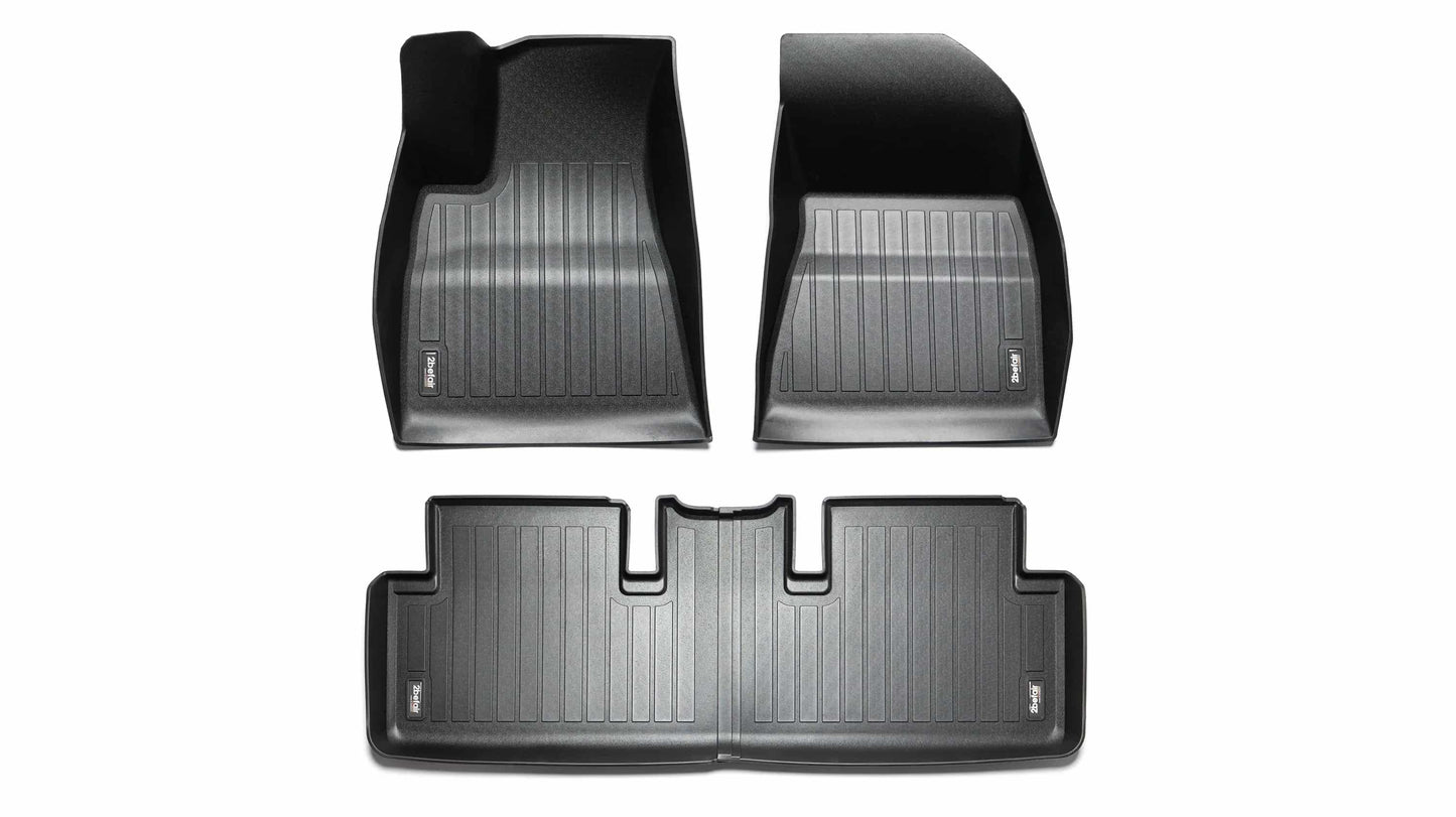 Kit de tapis en caoutchouc avant et arrière pour Tesla Model 3 et Highland