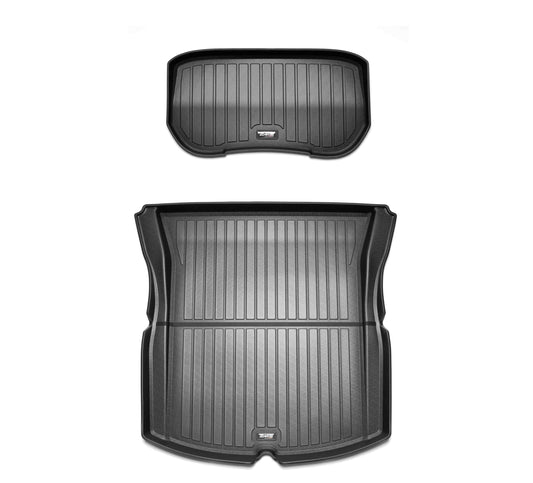 Kit de tapis en caoutchouc pour le frunk et le coffre pour Tesla Model 3 Highland